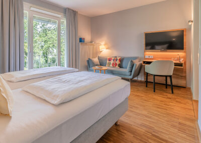 Doppelzimmer im Seminarhotel Alte Post in Müllheim bei Freiburg und Basel Anti-Angst-Seminar